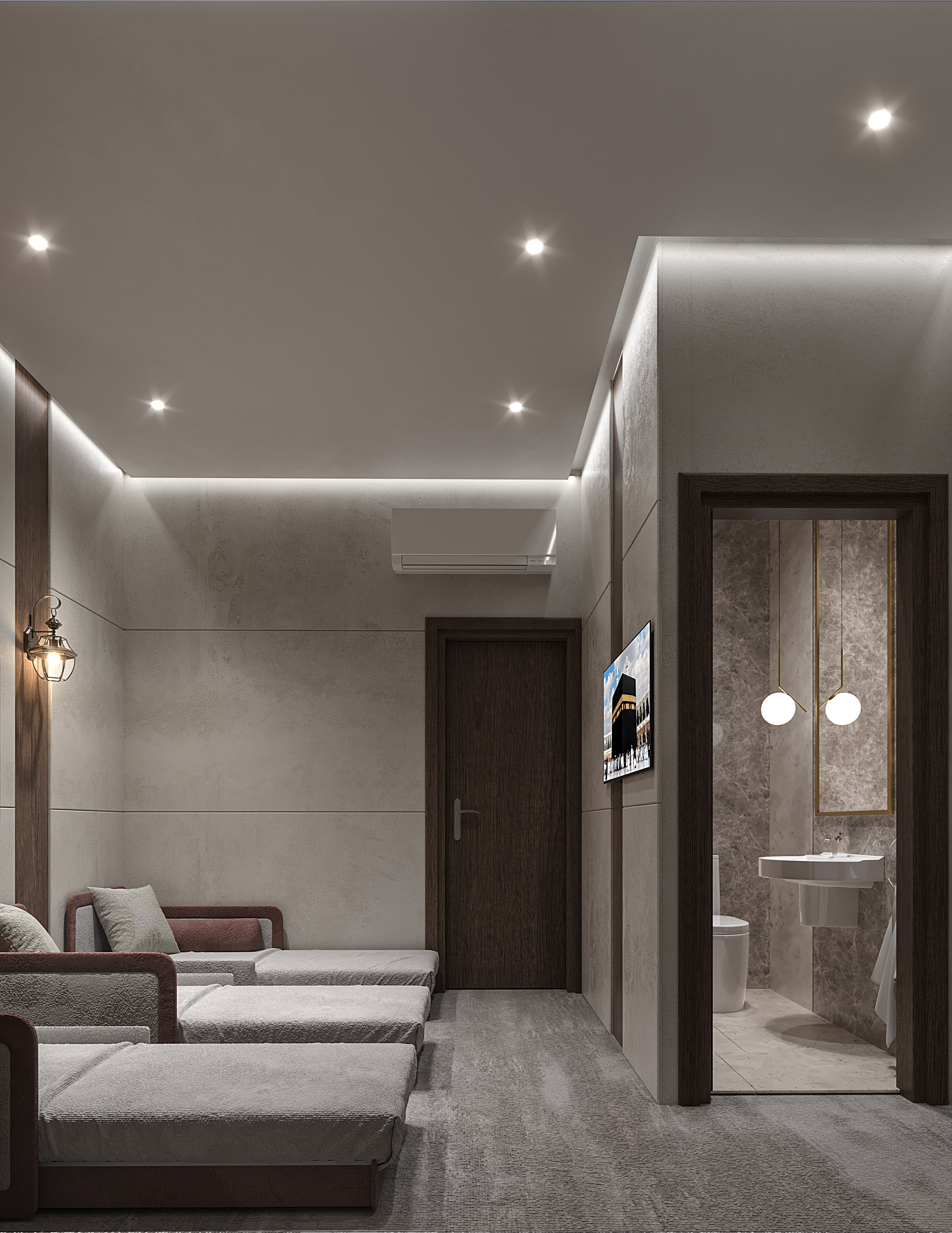 تصميم ديكور داخلي واعمال شوب دروونج معماري لغرف فندقية بالمملكه العربية السعودية